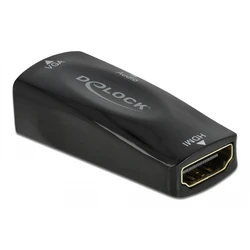 Αντάπτορας HDMI Delock σε VGA 66560, με audio, 1080p/60Hz, μαύρος