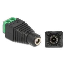 Αντάπτορας DC Delock 1.35 X 3.5mm Θηλυκό σε Terminal Block 2Pin 66730