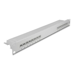 Patch Panel Delock 66877 για καμπίνα δικτύου 19"/1U, 16x ports, γκρι