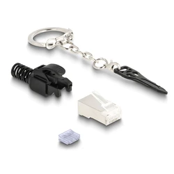 Βύσματα Δικτύου Delock σετ RJ45 Cat 6a 66988 με κλείδωμα, μεταλλικό, 10τμχ