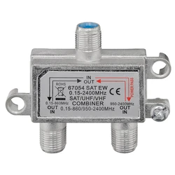 Combiner Goobay SAT-TV 67054, 0.15 MHz - 2400MHz, 100dB