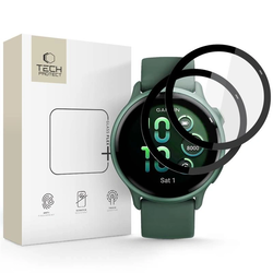 Hybrid glass Tech-Protect Glass Flex+ Garmin Vivoactive 6 Black [2 PACK]