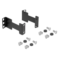 Αντάπτορας Επέκτασης Βάθους Delock για Rack 67272, Έως 10cm, 1U, Μαύρο