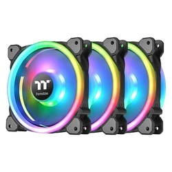 Case Fan Thermaltake Ring Trio 14 Led Rgb Plus Tt Premium (3x140mm, 500-1400 Rpm)