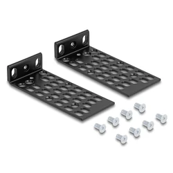 Σετ Βάσεις Τοποθέτησης Delock για Rack 67281, Μαύρο, 2Τμχ