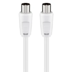 Goobay Καλώδιο Κεραίας Αρσενικό 68149, <70db, Ccs, 5m, Λευκό