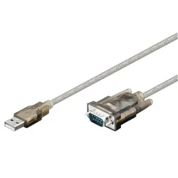 Καλώδιο USB Goobay σε RS-232 68875, 1 Mbit/s, 1.5m, διάφανο