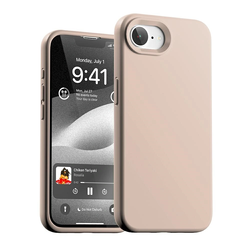 Mercury Silicone Case Apple iPhone 17e / 16e pink sandy