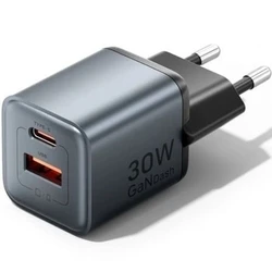Vention Φορτιστής Χωρίς Καλώδιο GaN με Θύρα USB-A και Θύρα USB-C 30W Μαύρος
