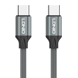 Ldnio καλώδιο USB-C iP-441c, 65W, 480Mbps, 1m, γκρι