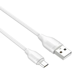 Καλώδιο Micro USB Ldnio σε USB LS371, 10.5W, 1m, λευκό