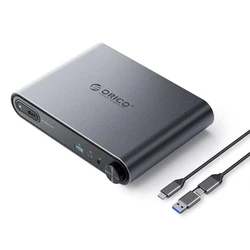 Orico 10-in-1 USB-C Docking Station with M.2 NVMe/SATA SSD Enclosure (Model PTM1-GY-EP)