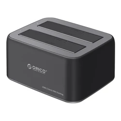 Docking Station Orico για 2.5" Ή 3.5" Sata Hdd/Ssd 6829C3-V1, 2x, 5Gbps, Μαύρο