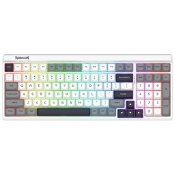 Redragon Garen Pro K656WGB-RGB-PRO Ασύρματο Μηχανικό Πληκτρολόγιο Γκρι