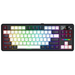 Redragon Wildslash LCD Pro K746WB-RGB-PRO Μηχανικό Gaming Πληκτρολόγιο TKL 84 πλήκτρα με LCD οθόνη, 3-Mode (USB-C / 2.4GHz / Bluetooth), hot-swap, 4000mAh