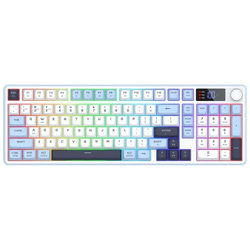 Redragon ARIA PRO K527WBL-PRO Wireless TKL Gaming Keyboard (White/Blue)
