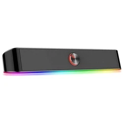 Redragon GS560 Adiemus Ηχεία Υπολογιστή 2.0 με RGB Φωτισμό 6W Μαύρο