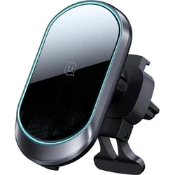USAMS US-CD182 Car Phone Holder with 15W Wireless Charging (Black)
