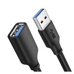 CABLETIME USB Extension Cable CT-C160-U3-AMAFN, 5Gbps, 2m, Black