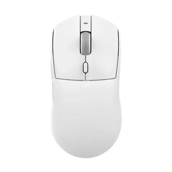 Ασύρματο gaming ποντίκι Ajazz AJ139 V2 MC 3311 με βάση φόρτισης - Λευκό