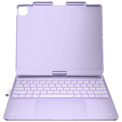 Typecase Flexbook Touch θήκη με πληκτρολόγιο Bluetooth και touchpad για iPad Air 13" (M2 2024 / M3 2025 / M4 2026) - Ανοιχτό μωβ