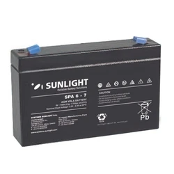 Μπαταρία Μολύβδου SunLight 6V 7A