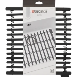 Brabantia SinkSide Σιλικόνη Στρώμα Στεγνώματος Πιάτων - Σκούρο Γκρι