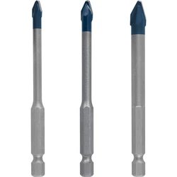 Bosch Expert HEX-9 HardCeramic Set of 3 Hex-Shank Drill Bits for Glass and Tiles (5 mm, 6 mm, 8 mm) - 2608900595