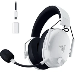 Gaming Headset Razer BlackShark V3 White - Wireless - 70h Battery - 2.4GHz/BT/USB - PC/PS5/Switch