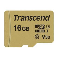 Κάρτα Μνήμης ΜicroSDHC 16GB Transcend Class 10 UHS-I U3 V30 + Adapter