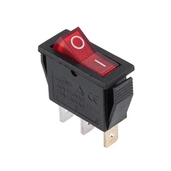 DM ON OFF Rocker Switch with Indicator Light 20A 230VAC Red