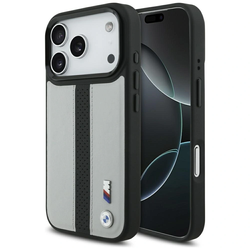 BMW M Perforated Stripe Logo MagSafe Apple iPhone 17 Pro grey