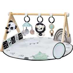 Tiny Love Decor Baby Gym with Wooden Stand, Black & White