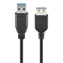 Καλώδιο USB Goobay Προέκτασης USB 74149, 5Gbps, USB 3.0, 15W, 2M, Μαύρο