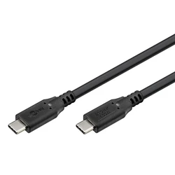 Καλώδιο USB-C Goobay 74197, Usb4, 100W, 20Gbps, 4K/60Hz, 2M, Μαύρο