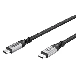GOOBAY Καλώδιο USB C 74776 USB4 240W 80Gbps 16K 60Hz 1 5m Μαύρο