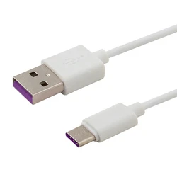 Καλώδιo USB Savio type C 5A, 1m CL-126 White