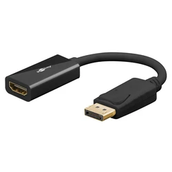 Αντάπτορας Displayport Goobay σε HDMI 75269, 4K/60Hz, 0.1M, Μαύρος