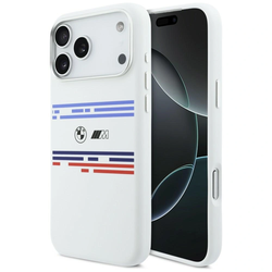 BMW M Silicon Horizontal Line MagSafe Apple iPhone 17 Pro Max white