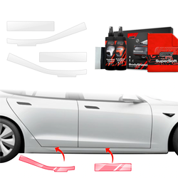 GrizzGlass BodyShield Door Sill Protection Film Tesla Model S (2023-2025) [4in1]