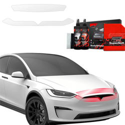 GrizzGlass BodyShield Hood Protective Film Tesla Model X (2021-2025) [2in1] 