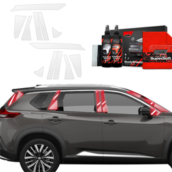 GrizzGlass BodyShield Car Pillar Protective Film Nissan X-Trail Facelift (2024-2025) [12in1]