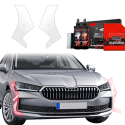 GrizzGlass BodyShield Protective Film For Bumpers Skoda Superb 4 Liftback (2024-2025) [2in1] 