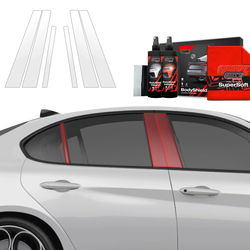 GrizzGlass BodyShield Car Pillar Protective Film Alfa Romeo Giulia (2023-2025) [6in1]