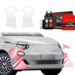 GrizzGlass BodyShield Protective Film For Bumpers Fiat 500 (2016-2025) [2in1] 