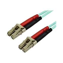 Καλώδιο Οπτικής Ίνας StarTech.com 10 m OM4 LC to LC Multimode Duplex Fiber Optic Patch Cable - Aqua - 50/125