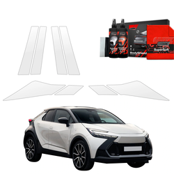 GrizzGlass BodyShield Car Pillar Protective Film Toyota C-HR (2023-2025) [8in1]