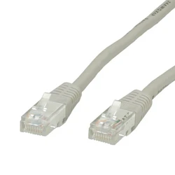 Roline U/UTP Cat.6 Patchcord Ethernet 10m Γκρι (RJ45-RJ45)