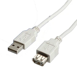 Roline USB 2.0 Cable USB-A male to USB-A female, 3 m (11.99.8961)
