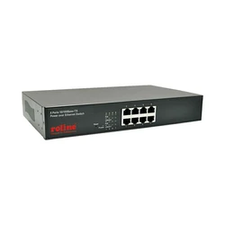 Roline PoE Fast Ethernet Switch 8 θυρών (8x PoE), 19" rackmount